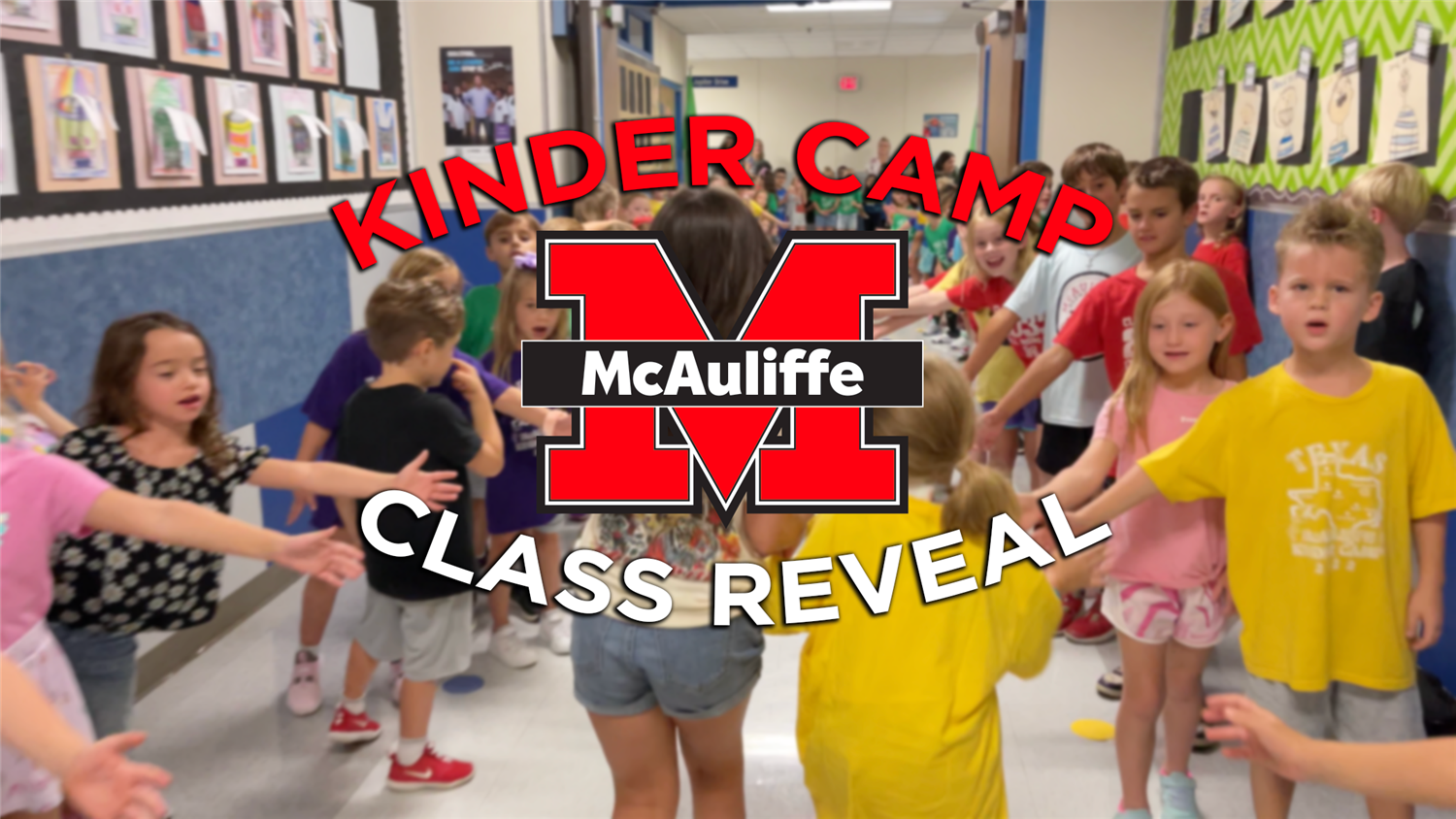WATCH: McAuliffe Elementary's Kinder Camp Class Reveal